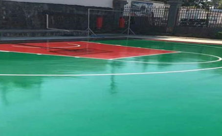 定西篮球场翻新地面